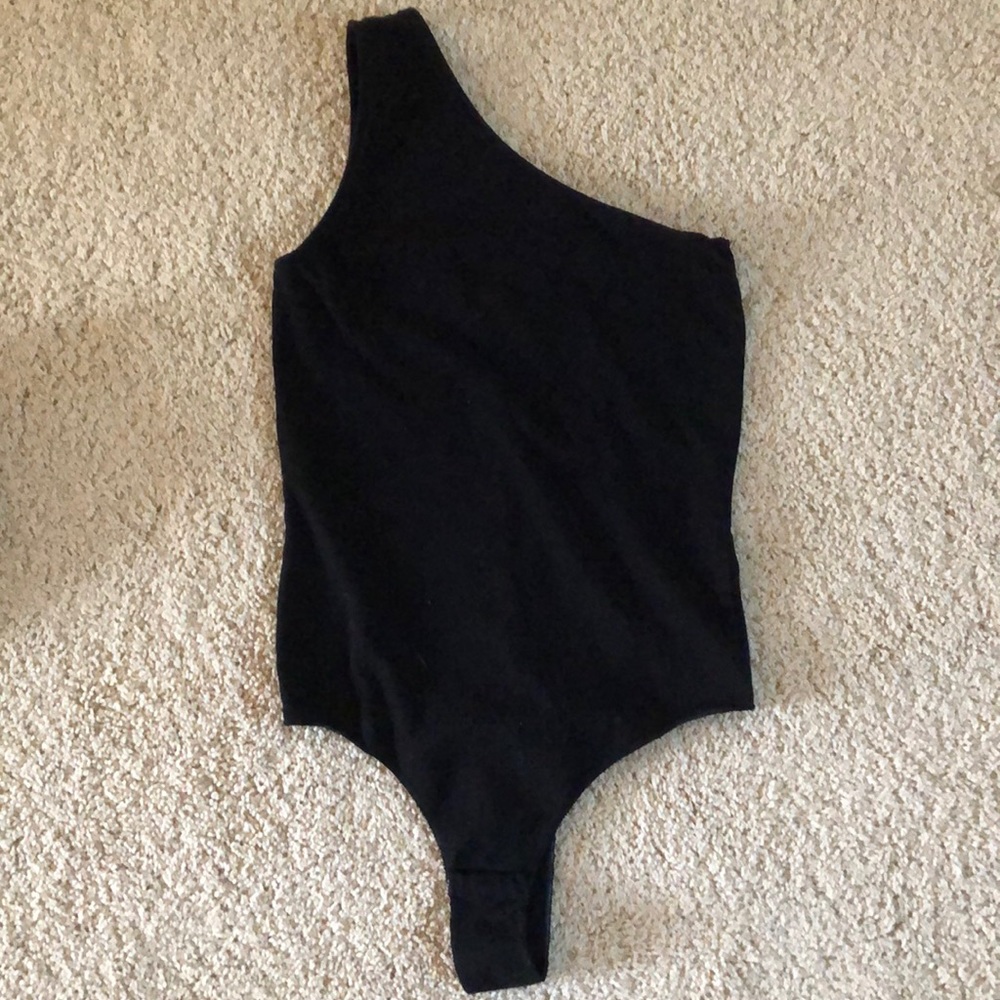 Black One Shoulder Brandy Melville Body Suit